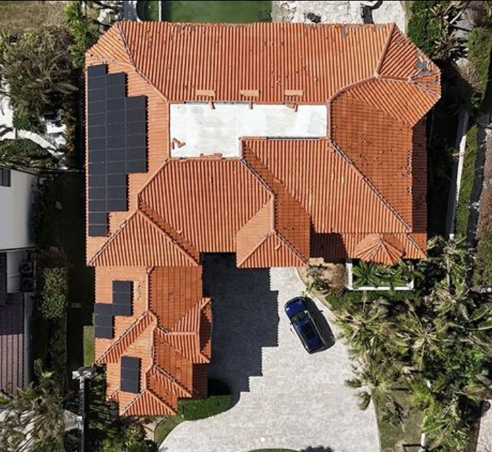 Hurricane-damaged roof replaced by the best roofing company in Fort Myers and Naples, Florida